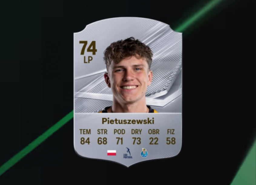 Tak wygląda KARTA Oskara Pietuszewskiego w grze EA FC 27!